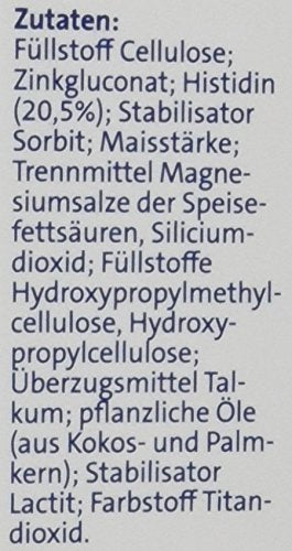 Abtei Zinc + Histidine Defense Plus - High Dose - Nutritional Supplement for the Immune System - with Histidine - 1 x 30 Tablets 30 Pieces (Pack of 1) - NewNest Australia