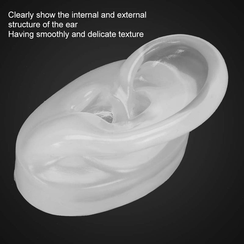 Silicone Ear Model, Simulation Artificial Ear Display Model For Wearing Hearing Aids, Window Display And Exercise For Ear Impressions (Can Be Mounted On Prosthesis Head) (Left Ear) - NewNest Australia