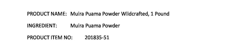 Starwest Botanicals Muira Puama Powder Wildcrafted, 1 Pound - NewNest Australia