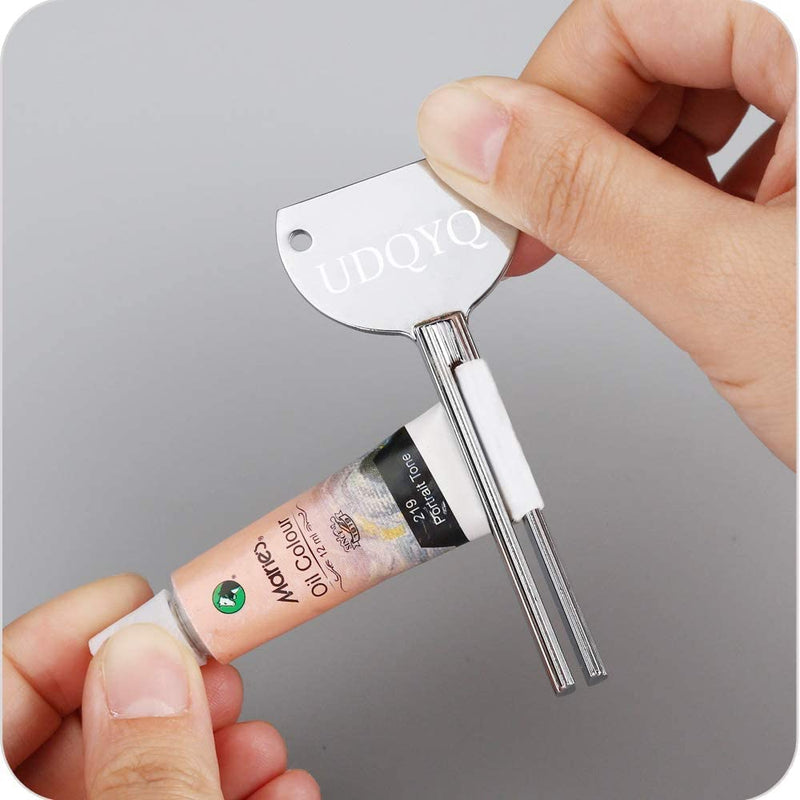 UDQYQ 3 pieces tube squeezer, stainless steel tube squeezer, metal toothpaste squeezer, tube dispenser, save toothpaste, creams, paint, ointment, no more mess and waste. Silver - NewNest Australia