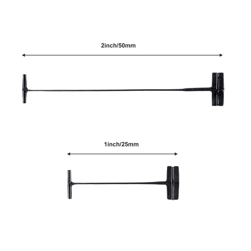 PAG 2" Standard Tagging Gun Fasteners Tag Barbs Attachments for All Standard Price Tag Gun, 5000pcs - 50pcs/Clip, Black - NewNest Australia
