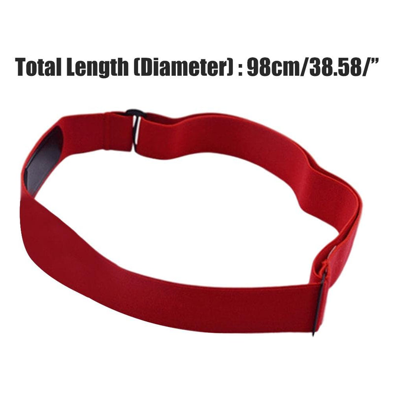 Adjustable Heart Rate Monitor Chest Strap Replacement Elastic Soft Nylon Strap Spandex Belt Compatible for MZ Heart Rate Monitor Sensor Sports Wireless Heart Rate Monitor Red - NewNest Australia