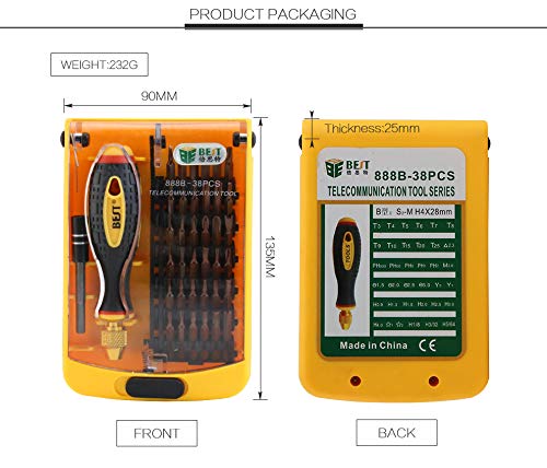 LEAN ON US BST-888B Strong Magnetic Precision Screwdriver Set for Computer Laptop Repairing - NewNest Australia