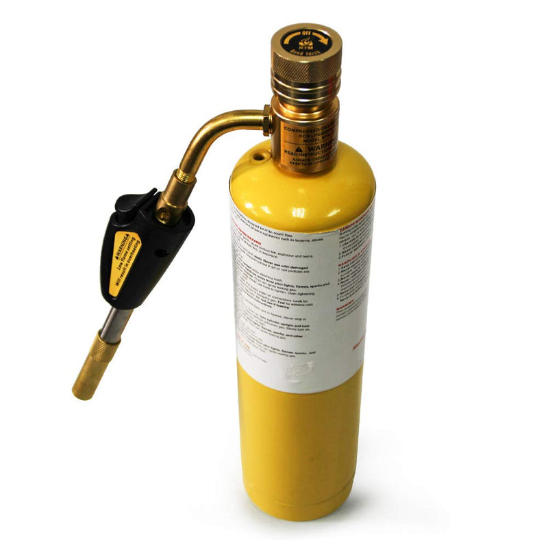 QWORK Turbo Torch Tips, Torch Swirl, MAP-Pro/LP Gas, Self Lighting, Gas Self Ignition Turbo Torch Regulator Brazing Soldering Welding Plumbing Gun Self-Ignition Propane Soldering Torch - NewNest Australia