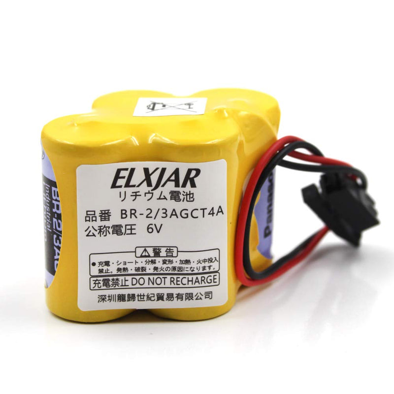 (3-Pack) BR-2/3AGCT4A 6V 4400mAh Replacement Battery for Panasonic FANUC A98L-0031-0025, CUSTOM-107, SHS749, ALIT0138, LIT0138 (Black Connector) Black Connector - NewNest Australia