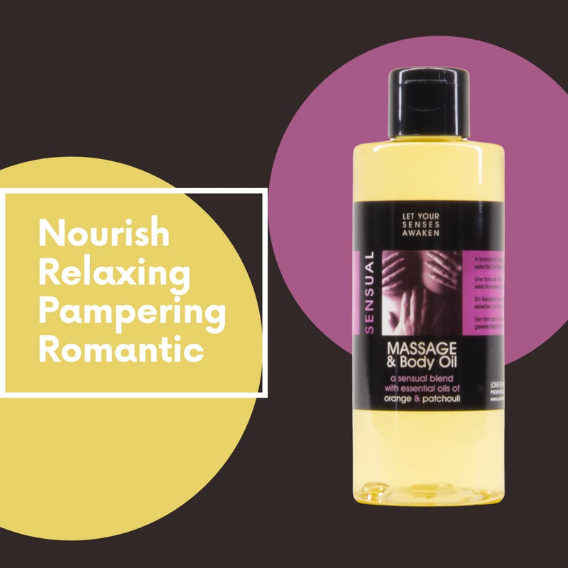 LOVE PLAY Massage and Body Oil for Couples - Aromatic Massage Oil for Women and Men - with Relaxing Essential Oils (6.76 oz) - NewNest Australia