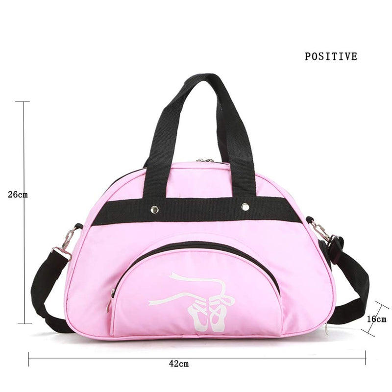 WEISIPU Nylon Dance Duffle Bag - Girls Garment Shoe Dance Sports Bags Ballet Slippers (Pink) Pink - NewNest Australia