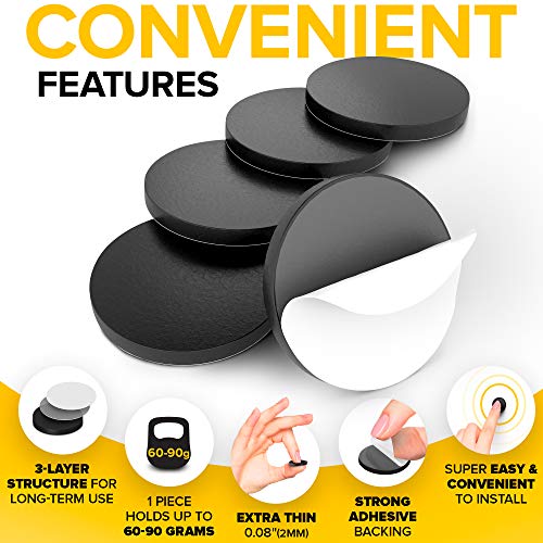 Adhesive Magnets for Crafts - 100 PCs Flexible Round Magnets with Adhesive Backing - Small Sticky Magnets - Magnetic Dots with Adhesive Back are Alternative to Magnetic Tape, Stickers and Strip - NewNest Australia