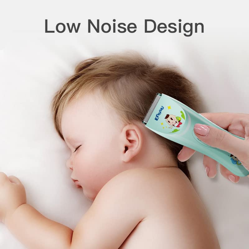 ENSSU Quiet Baby Hair Clippers, Lower Noise Haircut Trimmers for Children with Autism and Sensory Sensitivity, Babies Infant Kids Waterproof Hair Cutting Kits - NewNest Australia