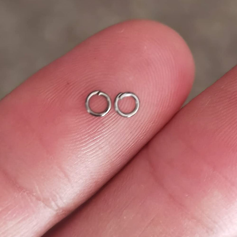 Chenkou Craft 1 Box 6 Colors Open Jump Ring & Ring Jewelry Keychain Making 1/8"(3mm) with 1 pc Jump Ring Open/Close Tool and 1 pc Clear Box 3mm - NewNest Australia