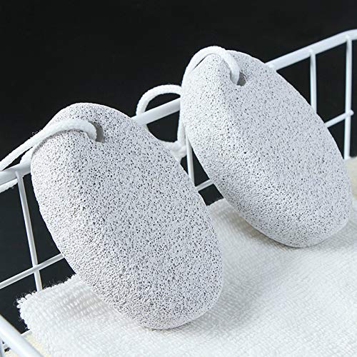 kuou 2 Pcs Pumice Stone, White Calluse Remover Natural Pumice Stone for Feet Hard Skin Callus - NewNest Australia