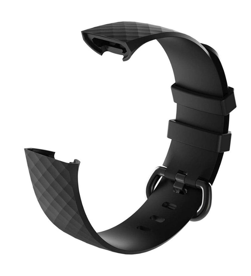 Replacement Bands Compatible with Fitbit Charge 4 / Fitbit Charge 3 Bands for Women Men, Silicone Fitness Sport Wristbands for Women Men Small Large Black - NewNest Australia