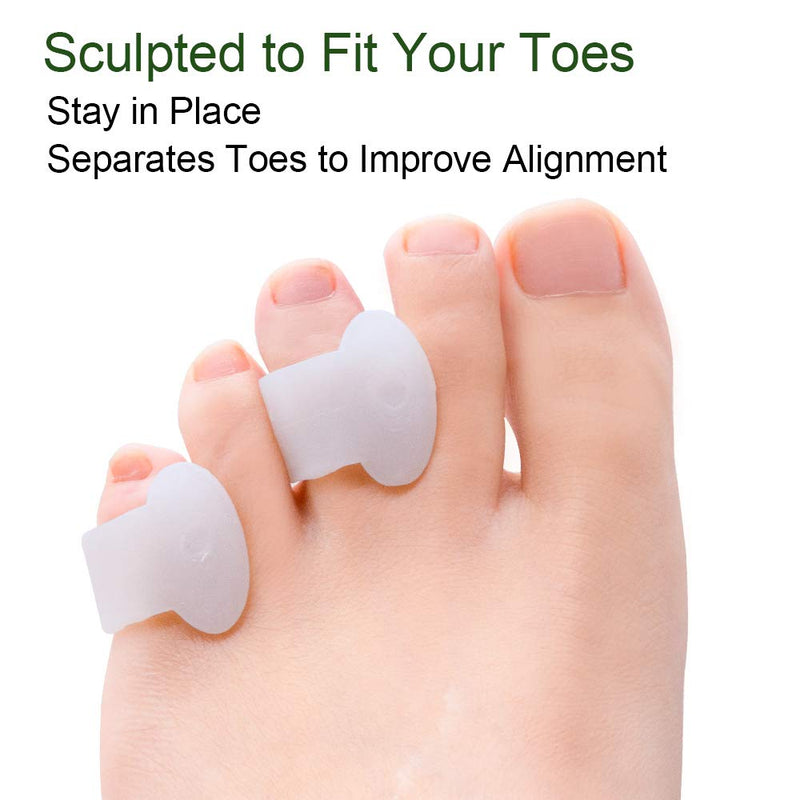 Welnove Gel Toe Separator, Pinky Toe Spacers, Little Toe Cushions for Preventing Rubbing & Relieve Pressure (Pack of 12) - NewNest Australia
