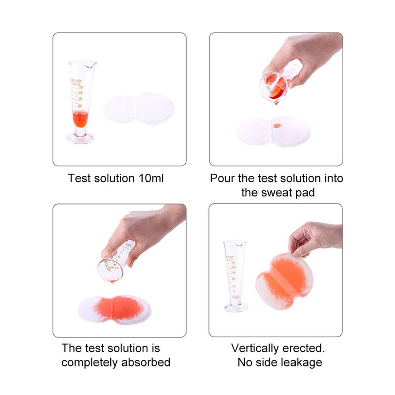 Large Underarm Sweat Pads for Women and Men Fight Hyperhidrosis [100 Pack], CANAGROW Armpit Sweat Pads Comfortable Unflavored, Non Visible, Extra Adhesive, Disposable, Sweat Free Armpit Protection 4.4 * 4.8 Inch - NewNest Australia