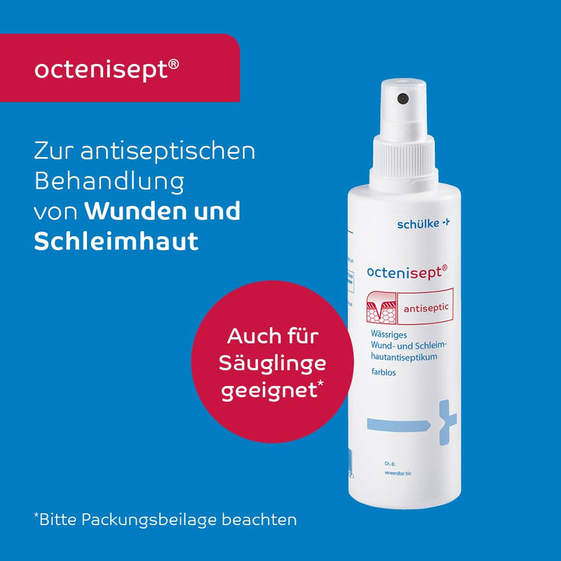 octenisept with spray pump - aqueous wound and mucous membrane antiseptic with good tolerance, painless application and quick effect, 250 ml solution - NewNest Australia