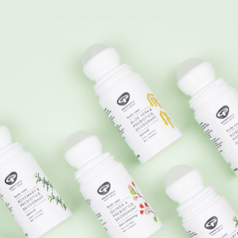 Green People Rosemary & Prebiotics Deodorant 75ml | Natural & Organic Deodorant | Gentle Rosemary & Lavender Floral Scented Deodorant for Women | Paraben Free & Ethanol Free | Cruelty Free & Vegan - NewNest Australia