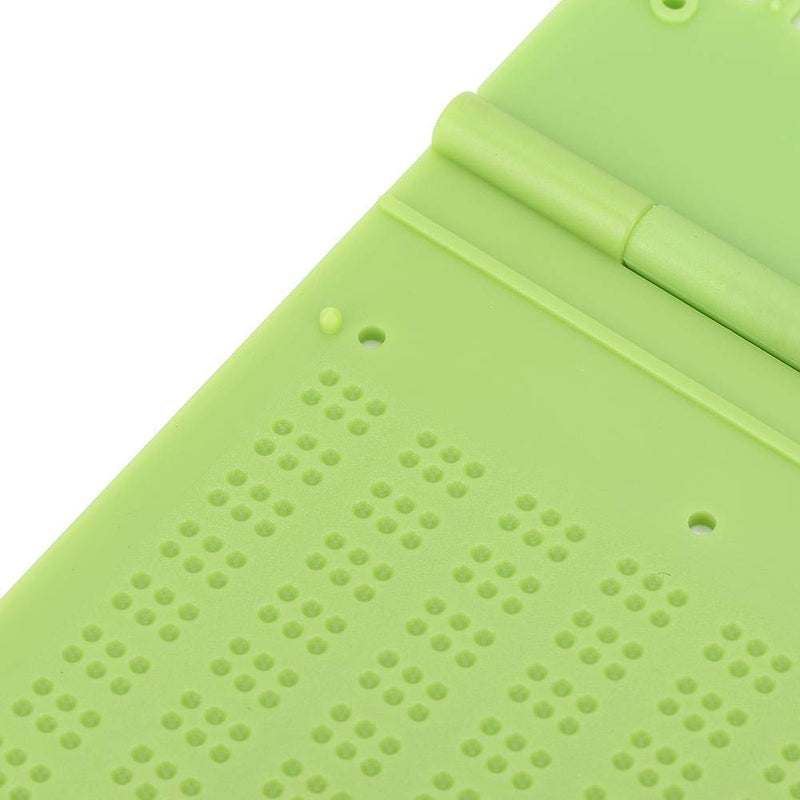 Braille Writing Tool, Braille Aids Tool Portable Plastic 9 Lines 30 Cells Braille Writing Slate Come With Small Stylus, Providing You A Perfect Braille Learning Experience - NewNest Australia