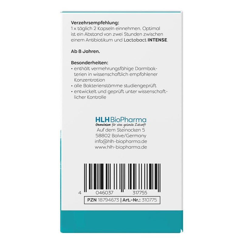 Lactobact Intense gastric juice-resistant capsules 40 pieces - NewNest Australia