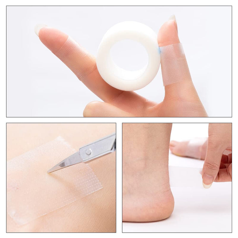 2 Rolls Moisture Heel Stickers Heel Sticker Tape, Invisible Adhesive Foot Anti Wear Tape Breathable Cushion Blister Guard Patch to Prevention Blister and Chafing Cushion Protection(2*5m) - NewNest Australia
