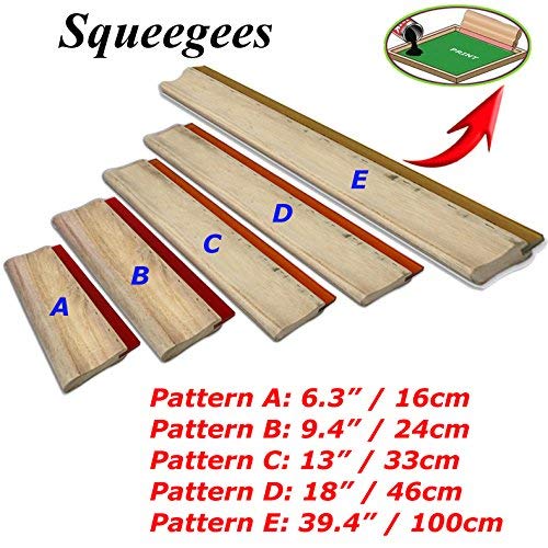 INTBUYING Screen Printing Squeegee 6.3 inches Long Wooden Ink Scraper 75 Durometer 4 inches Wide - NewNest Australia