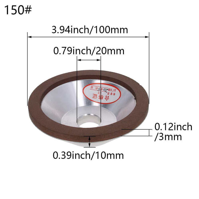 Auniwaig 150 Grits 4-Inch Flaring Cup Diamond Grinding Wheels Resin Bonded Abrasive Wheel for Carbide Metal 1pcs - NewNest Australia