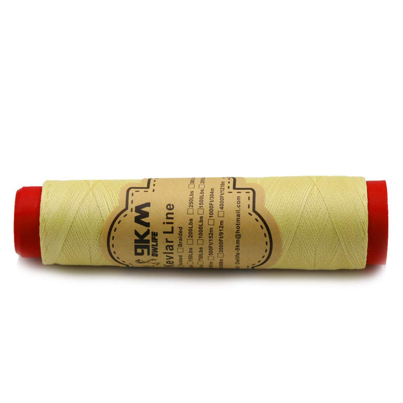 9KM DWLIFE Kevlar Line Kite Flying String High Strength No-Stretch Kevlar Fishing Assist Cord Camping Hiking Survival Rope Outdoor (0.35mm-1.5mm Dia) 100Lbs 1000Ft-Braid - NewNest Australia