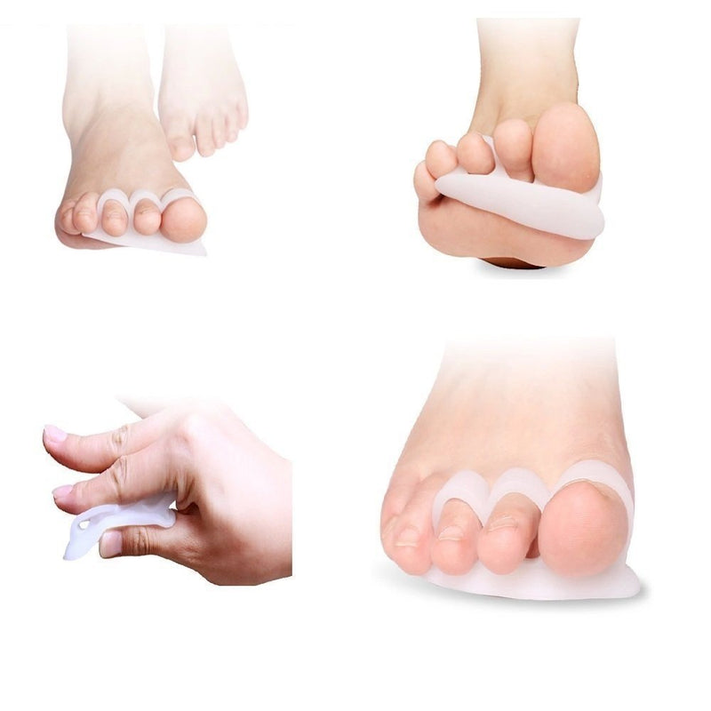 PEDIMEND Toe Separators for Hammer Toes - Gel Toe Straightener for Overlapping Toes - Ideal for Bent Toes/Crooked Toes/Curled Toes - for Men and Women - Foot Care (1PAIR - 2PCS) - NewNest Australia