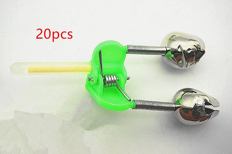 Toasis Fishing Bite Indicator Rod Alert Bell Alarm with Glow Sticks Pack of 20pcs - NewNest Australia