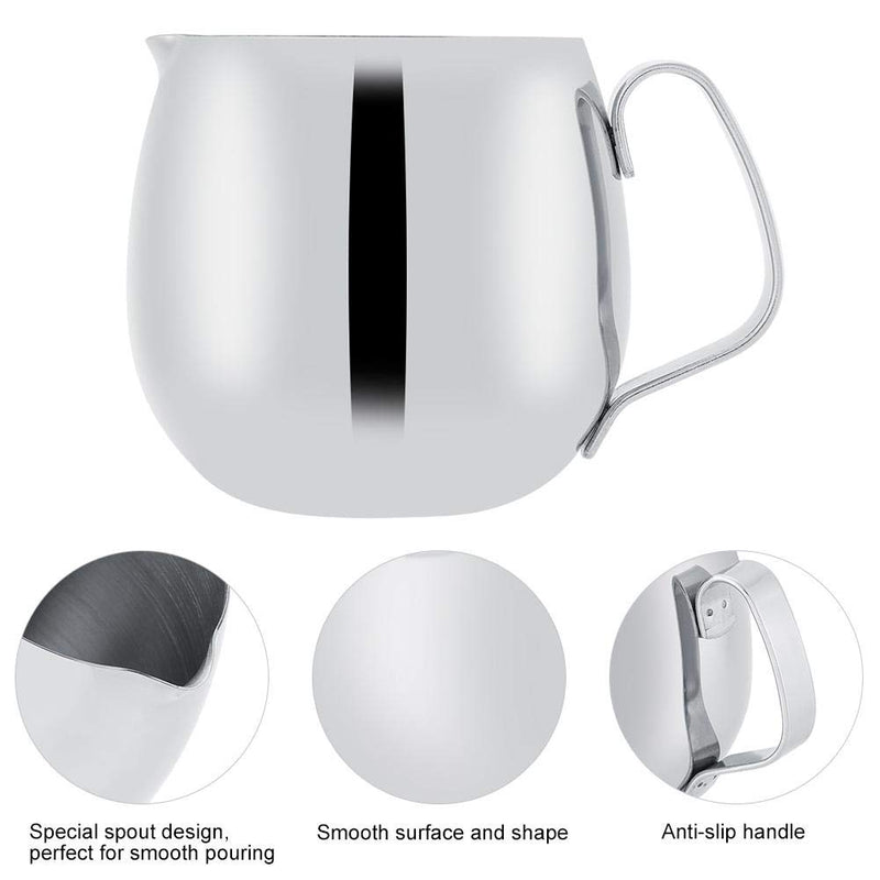 Coffee Frothing Cup Durable Stainless Steel Frothing Pitcher, Milk Frothing Pitcher, Convenient to Clean for Home Kitchen(300ml) - NewNest Australia