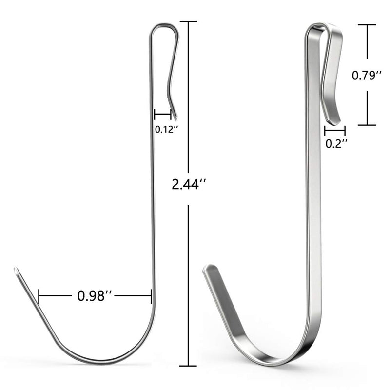 NewNest Australia - Stainless Steel Heavy Duty Utility Storage Hooks 