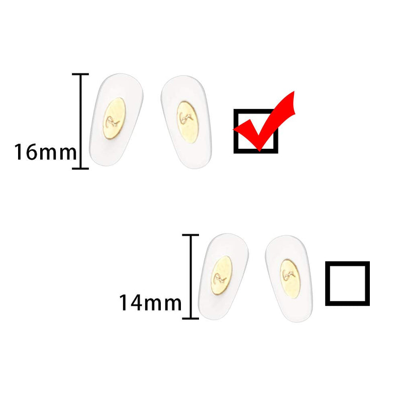 Oak&ban Replacement Clip-in Nose Pads for Ray-Ban RB6335 Glasses Repair Kits, Bonus Cleaning Cloth (Gold) Gold - NewNest Australia