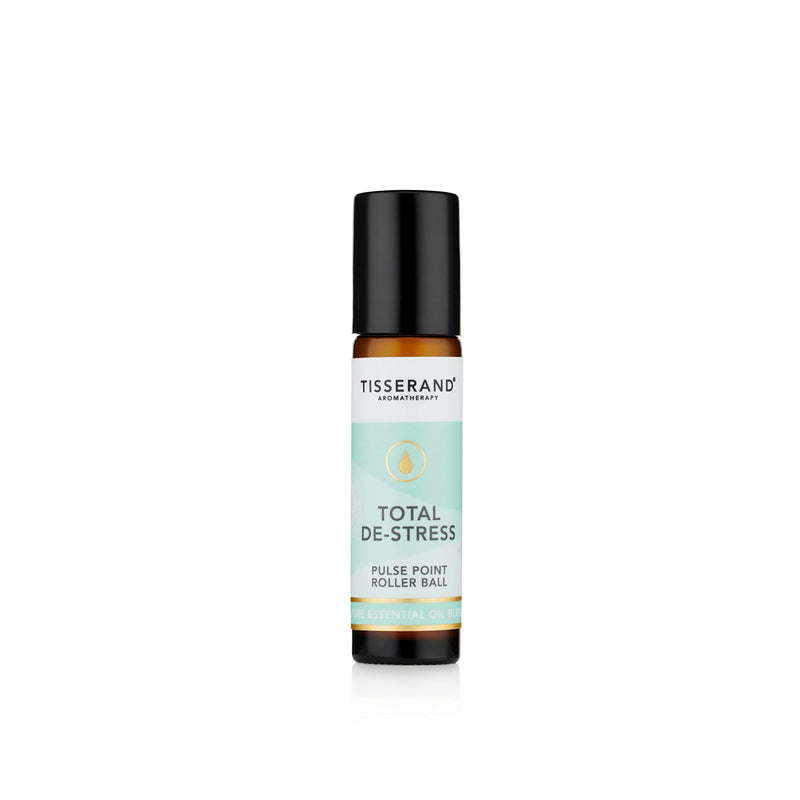 Tisserand Aromatherapy | Total De-Stress | Geranium Pulse Point Aromatherapy Rollerball With Nutmeg & Orange | 100% Pure Essential Oil Blend | 10ml 10 ml (Pack of 1) - NewNest Australia