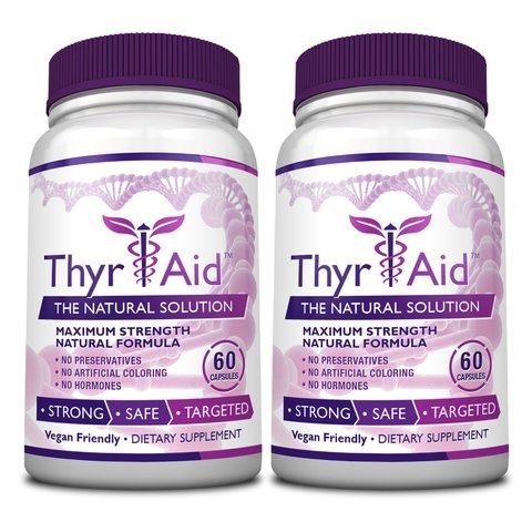 ThyrAid: Best Thyroid Support Supplement - Boosts Metabolism & Energy Levels and Maintains Healthy Weight - Supports Healthy Thyroid Function -Vegan Friendly Formula - 1 Bottle (1 Month Supply) - NewNest Australia