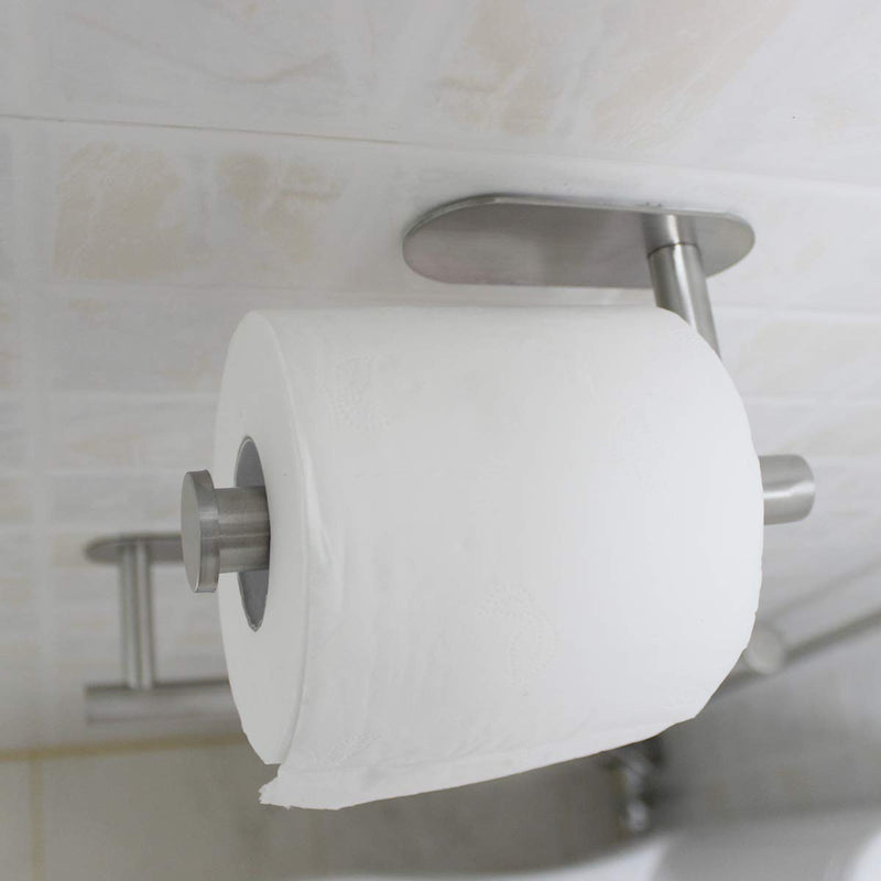 WILIFDOM Toilet Paper Holder 3M Self Adhesive, Paper Towel Roll Holder Wall Mount Stainless Steel - NewNest Australia