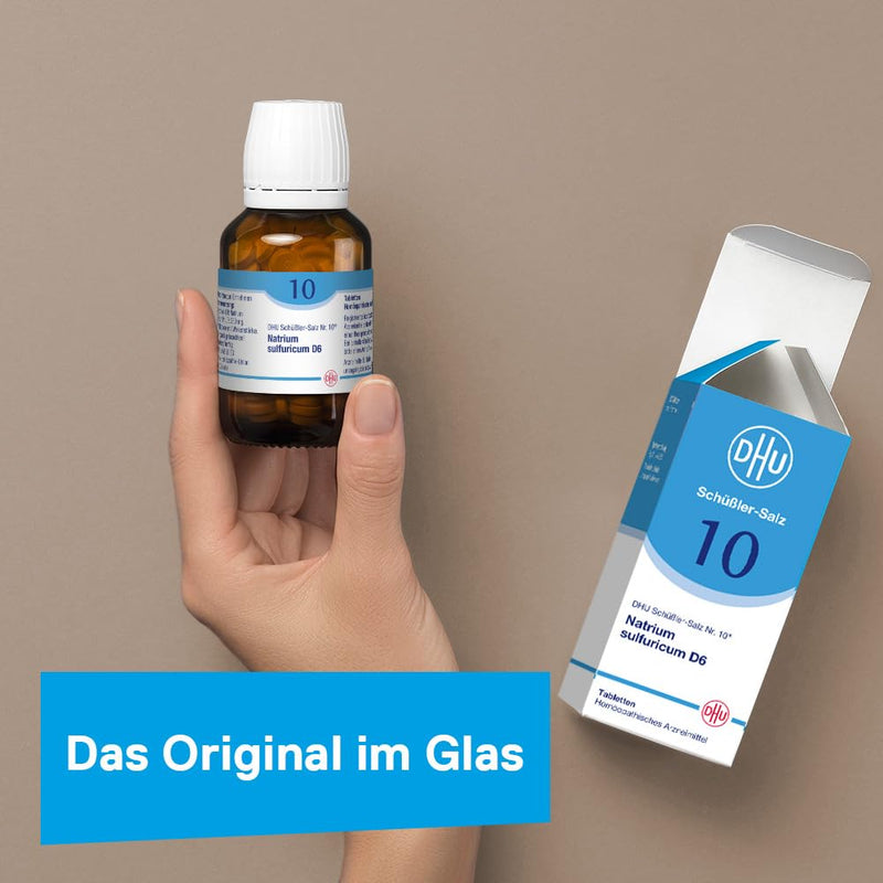 DHU Schüßler Salt No. 10 Natrum sulfuricum D6 - The mineral salt for internal cleansing - the original - environmentally friendly in a medicine jar, 200 tablets - NewNest Australia