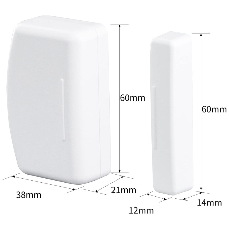 THIRDREALITY Zigbee Contact Sensor, Door and Window Sensor for Home Security and Smart Home Automation, Works with SmartThings, Aeotec, Hubitat or Echo Devices with Build-in Zigbee Hub,hub Required Door Sensor - NewNest Australia