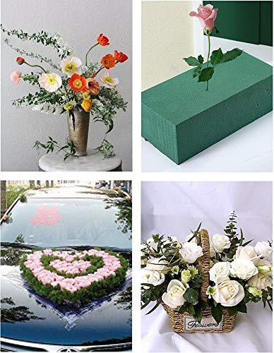 3PCS Floral Foam Bricks, Florist Flower Styrofoam Green Bricks Flower Arrangement Brick Supplies for Florist Craft 3 Pcs - NewNest Australia