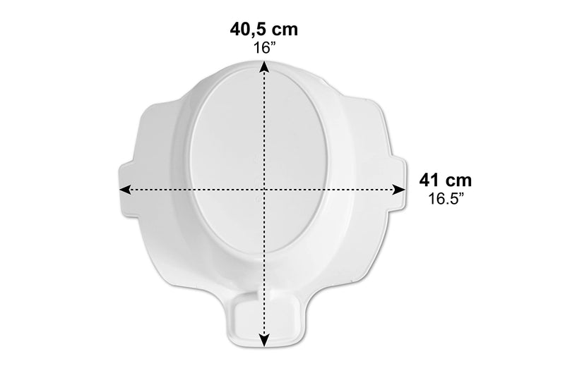 PEPE - Sitz Bath for Toilet, Bidet Bowl for Toilet Seat, Portable Bidet for Toilet, Sitz Bath Hemorrhoids, Toilet Bidet Basin, Over Toilet Bidet Bowl, White Sitz Bath Postpartum - NewNest Australia