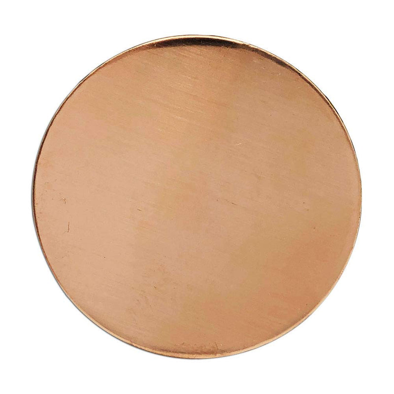 Copperlab 1-5/8 Inch Round Circle Disc Copper - Metal Stamping Blank Engraving Tag - 16 Oz Copper - 15 Blanks 1-5/8" - NewNest Australia