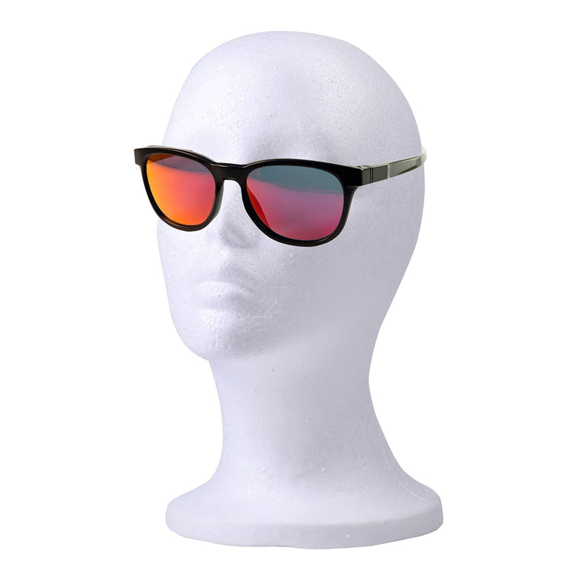 Foraineam 3 Pieces Female Styrofoam Mannequin Head Cosmetics Model Head Wig Display Foam Mannequin Glasses Hat Hairpieces Stand - NewNest Australia