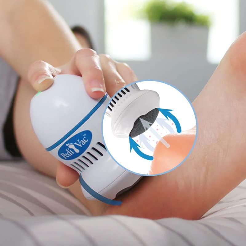 PediVac | electric callus remover | rechargeable | Callus plane | Callus rasp | Foot care | Pedicure | 2 attachments [coarse & fine] 1 piece (pack of 1) - NewNest Australia