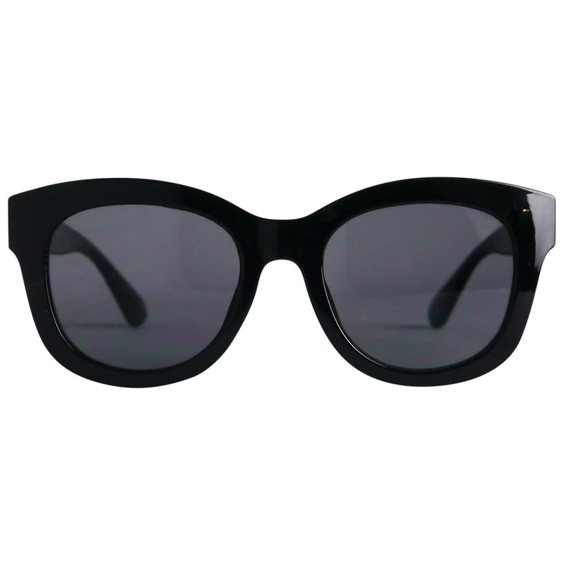 Mini glasses, stylish retro sunglasses with prescription, plastic glasses frame with thick frame (black) and large lenses, free case, women's reading sunglasses 1.5 diopters - NewNest Australia