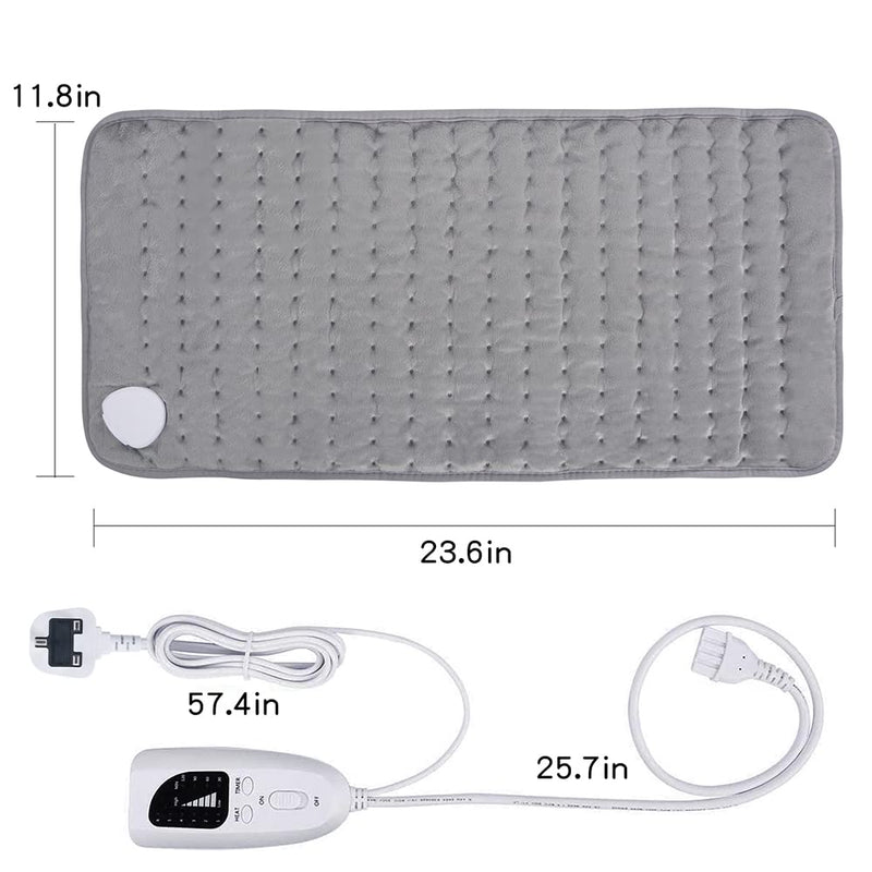 Volenx Heat Pad 12"x24", Heating Pad with Auto Shut Off & Machine Washable, Electric Blanket with 6 Heat Levels & 4 Timer Settings, Soft Heated Blanket for Back Neck Shoulder - NewNest Australia