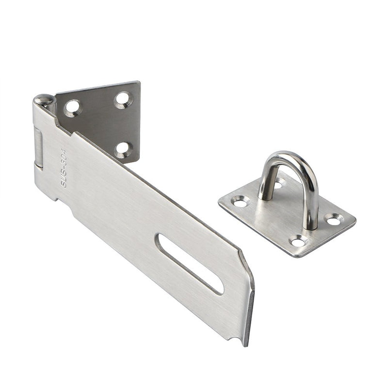 Alise 2Pcs Padlock Hasp Door Clasp Hasp Lock Latch SUS 304 Stainless Steel Brushed Nickel 5 Inch - NewNest Australia