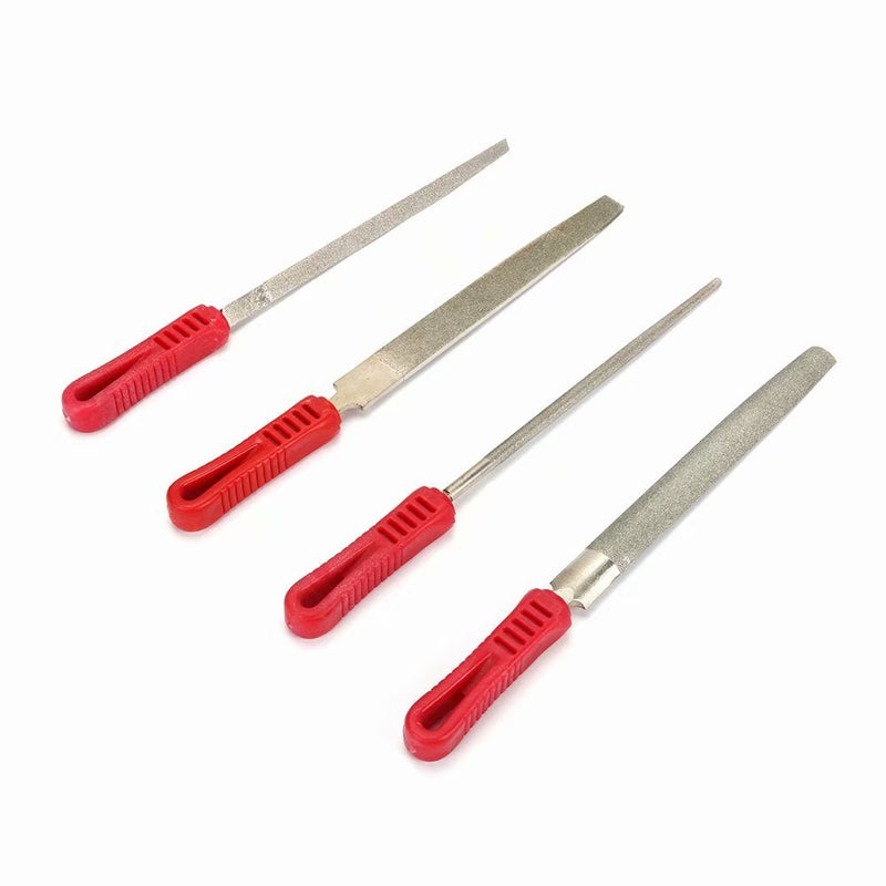 8inch Diamond Coated Half Round File Plastic Handle Hand Tools for Grinding on Glass, Stone, Marble, Rock, Bone 120 Grit - NewNest Australia