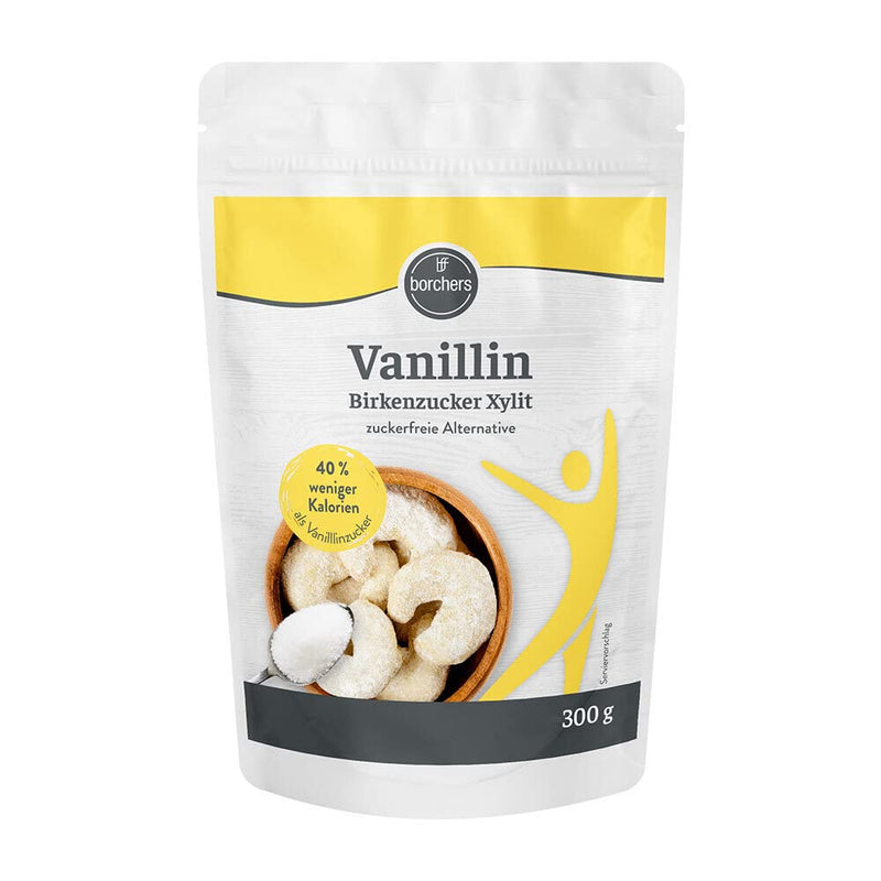 borchers vanillin birch sugar xylitol | 300g bag | Sugar-free alternative | Approximately 40% fewer calories | 300g bag - NewNest Australia