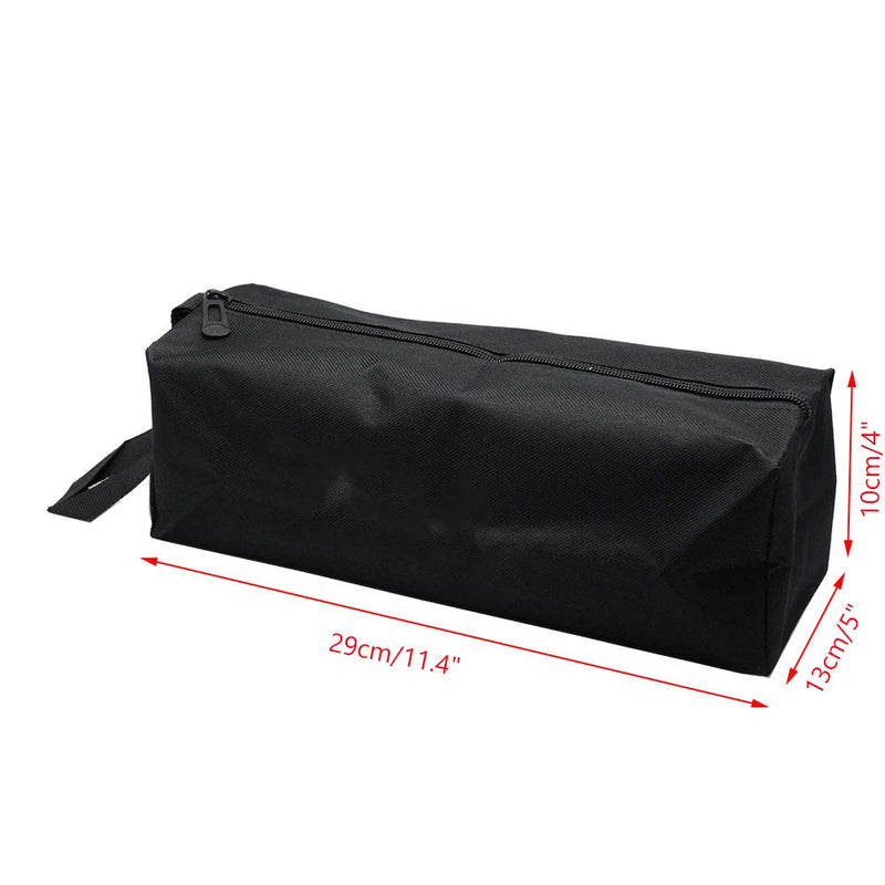 Rannb Tool Pouch Tote Bag Canvas Zipper Bag Tools Multi-purpose Organize Bag Black - NewNest Australia