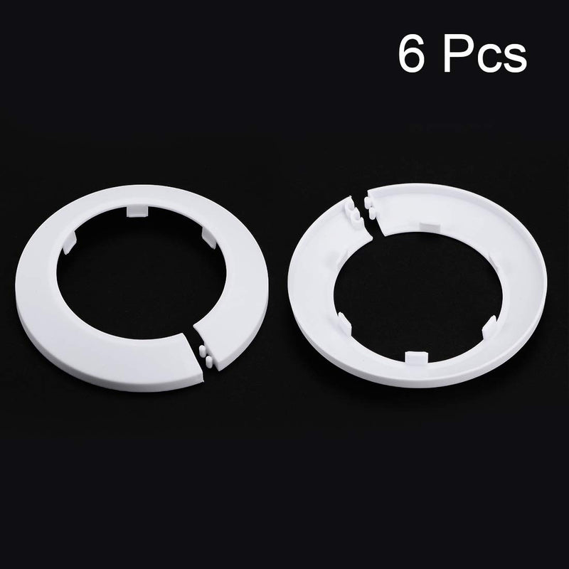 uxcell 75mm Pipe Cover Decoration PP Radiator Escutcheon Water Pipe Wall Cover White 6 Pcs - NewNest Australia