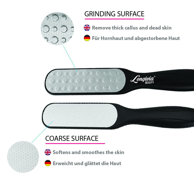 Longivia Callus Rasp Foot Double Surface Callus File Made Of Stainless Steel Foot Rasp Foot File For Callus Remover And Wart Remover Laser Callus File Foot Rasp Foot Callus Slicer - NewNest Australia