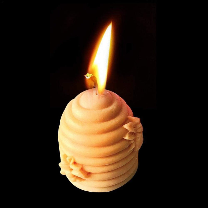 Fewo 2 Pack 3D Bee Honeycomb Candle Molds Beehive Silicone Mold for Homemade Beeswax Candle Soap Hand Lotion Bars Crayon Wax Melt Hives Candle Making Supplies - NewNest Australia